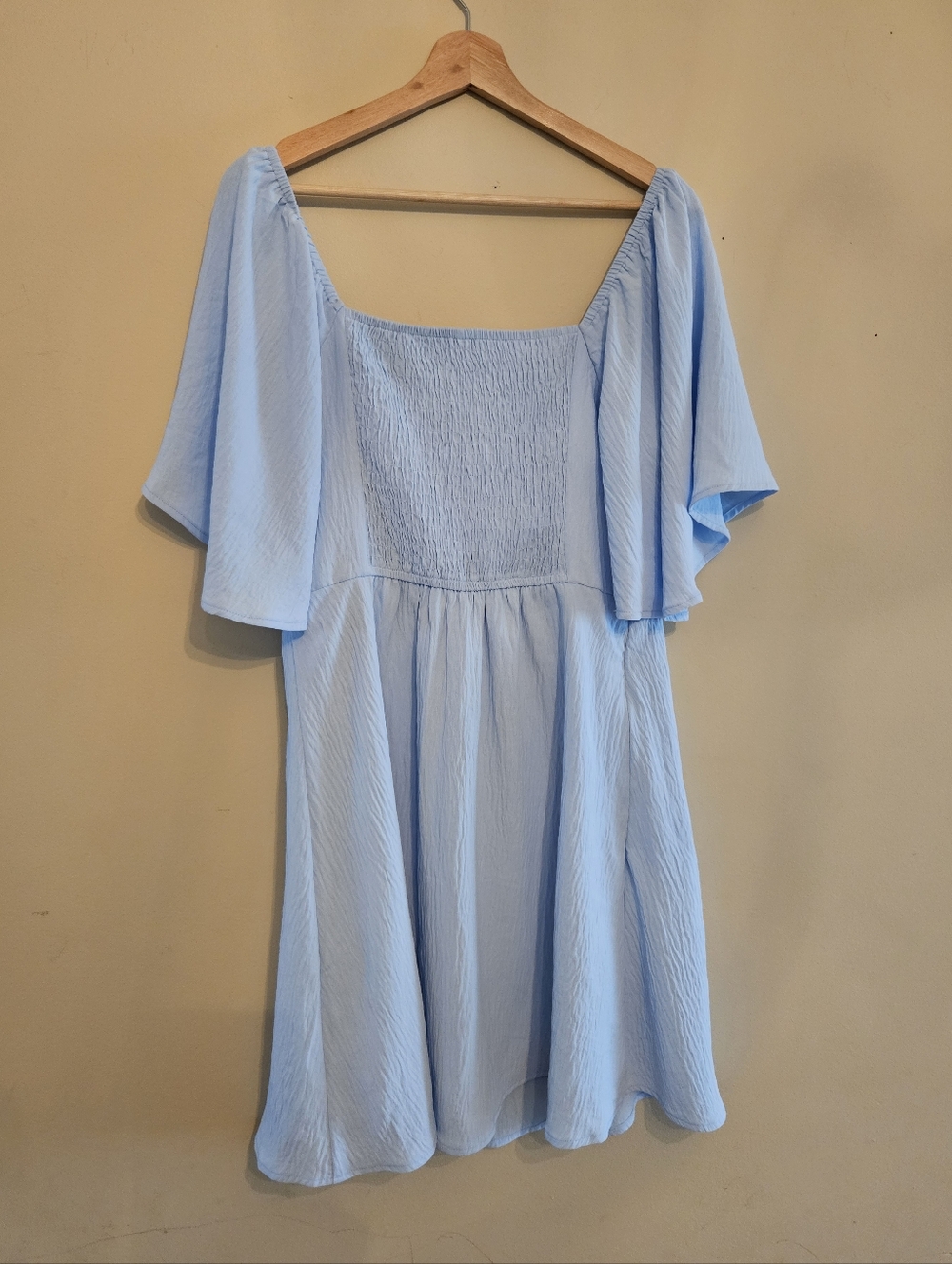Light Blue Tie-Front Summer Dress - Picture 4 of 10